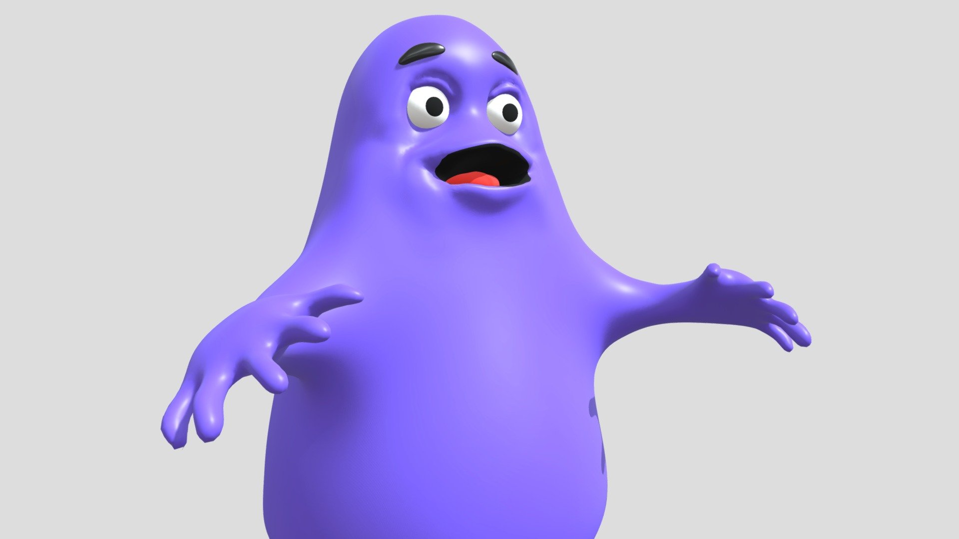 Grimace Shake monster || full rigged - 3D model by fintuboi [4930f47 ...