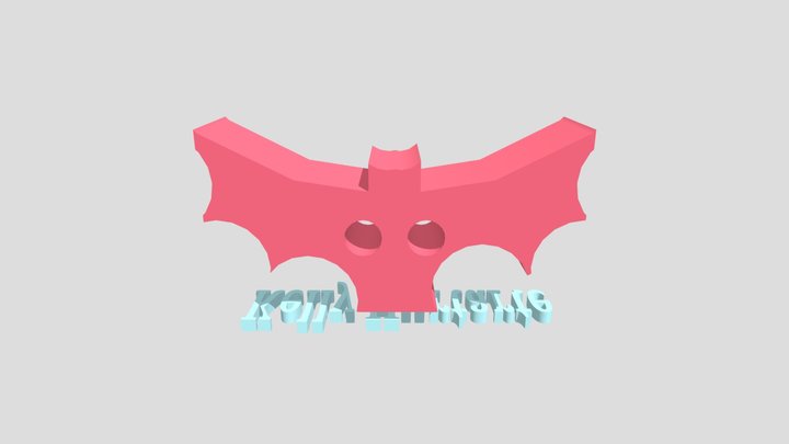 Bat Button 3D Model