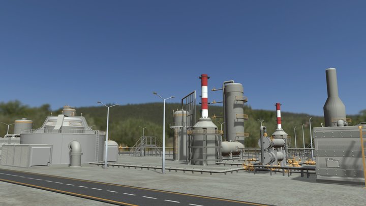 Hydroprocessing Units 3D Model