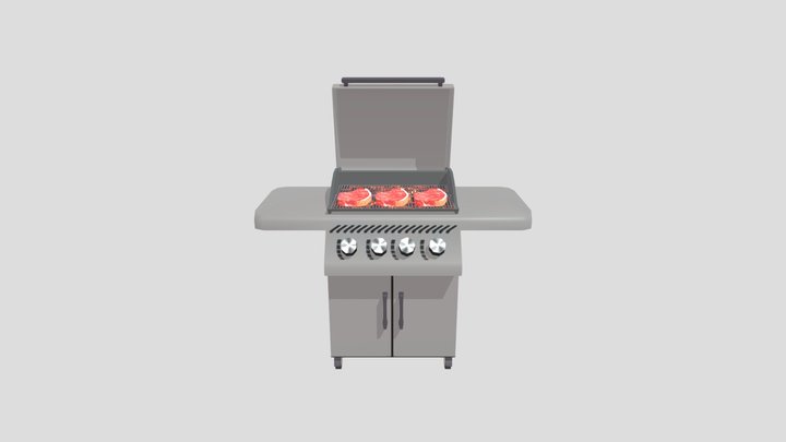 Low Poly - Electric Grills 3D Model