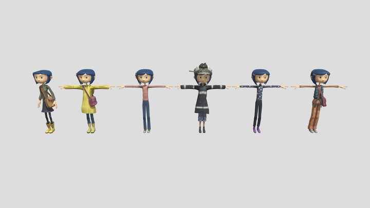Coraline All Outfit Wii – Modello 3D gratuito STL