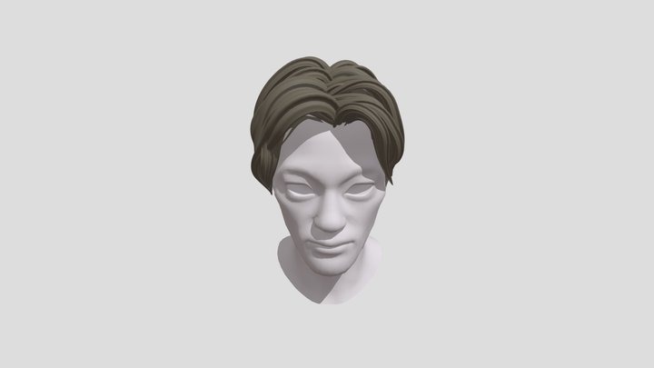 Male Hair-cool Fashion 3D Model