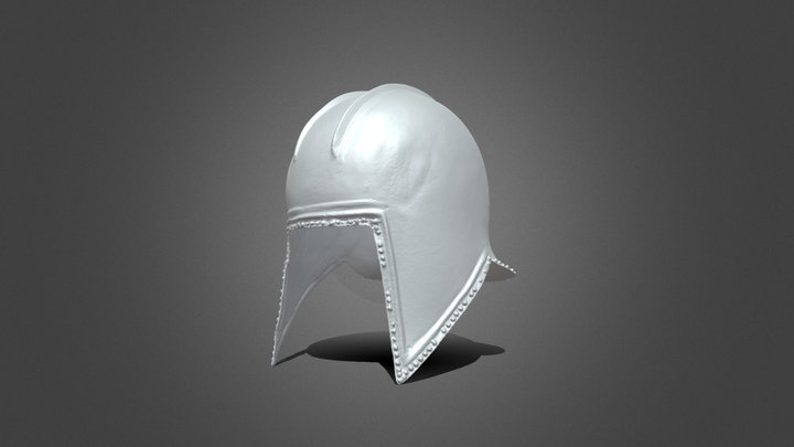 Macedonian or Illyrian Bronze Helmet - 167378 3D Model
