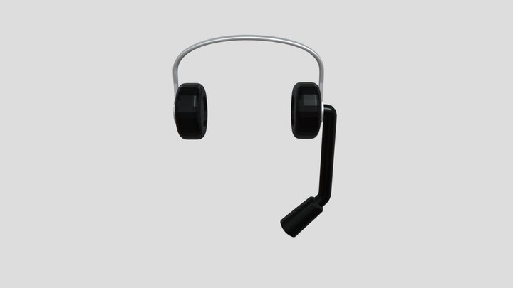 Headphone Low Poly 3D Model