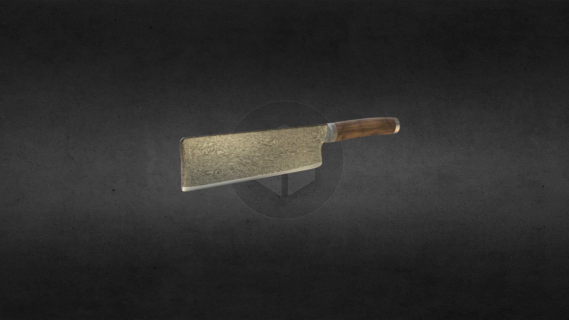 Nakiri Knife (Nakiri bōchō) Buy Royalty Free 3D model by rockefinger