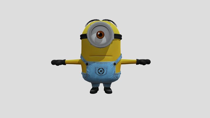 minion rush stuart unity 3D Model