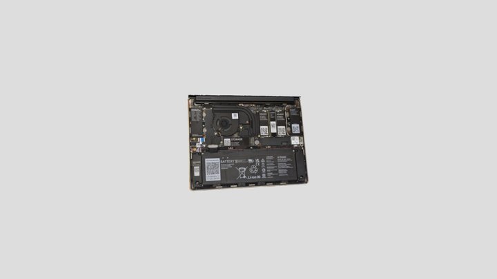 FrameWork Laptop mainboard and internals 3D Model