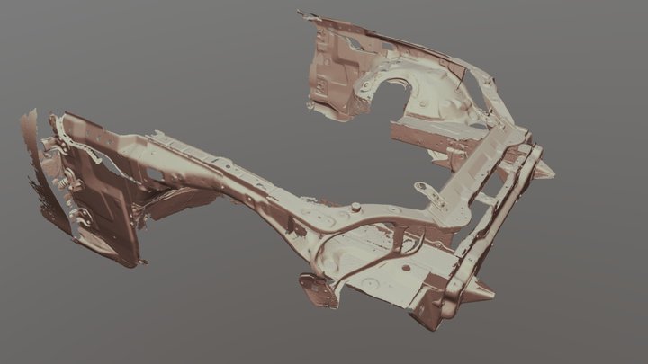 2000 Miata outer frame rail and radiator support 3D Model