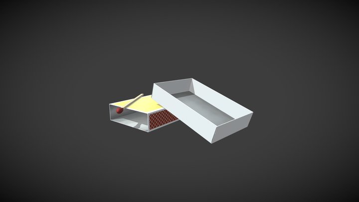 Hand-painted Matchbox 3D Model