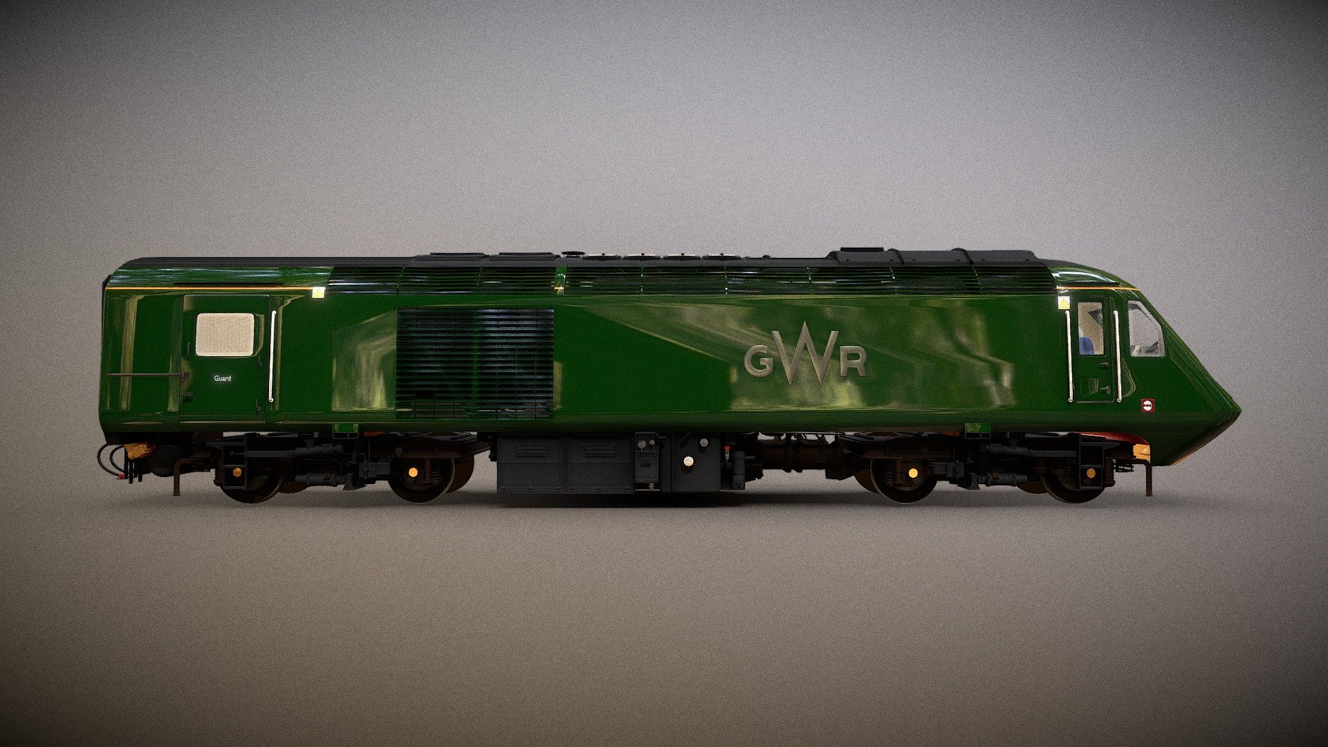 Train Gwr Green Livery Class 43 Hst Download Free 3d Model By Timblewee 493aa0b Sketchfab 7297