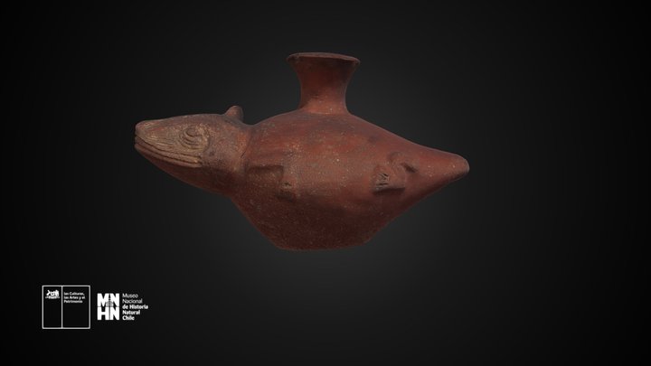 Vasija zoomorfa Chimú – Modello 3D gratuito STL