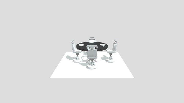 Dining Table 3D Model