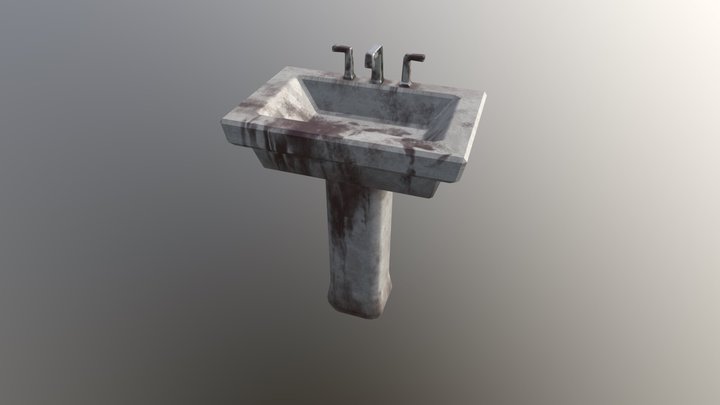 same sink but less sanitary 3D Model