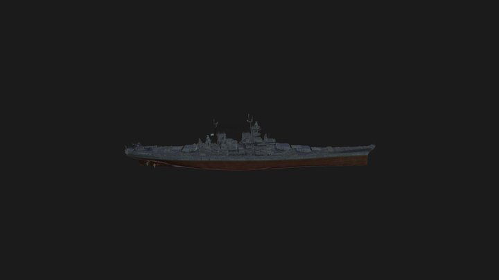 USS Iowa Model 3D Model