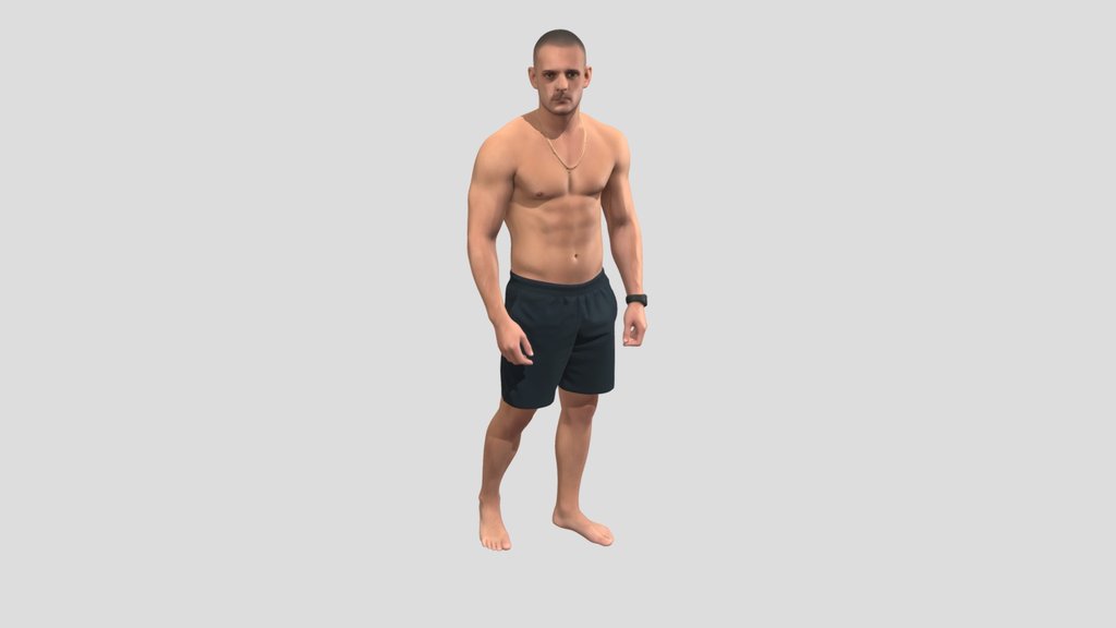 Shirtless Athletic Portrait