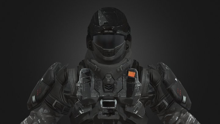 UNSC Marine Heavy [Halo Reach] 3D Model