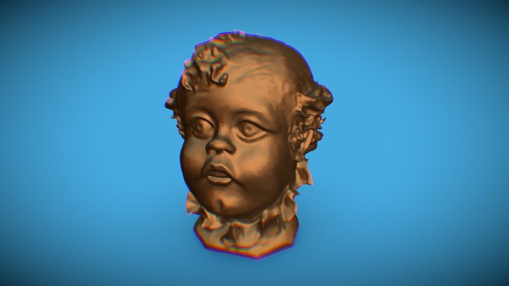 Big head of Mimmo as a child 3D Model