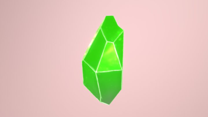 Crystal (Green) 3D Model