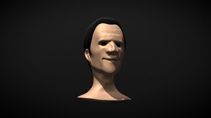 First head sculpture 3D Model