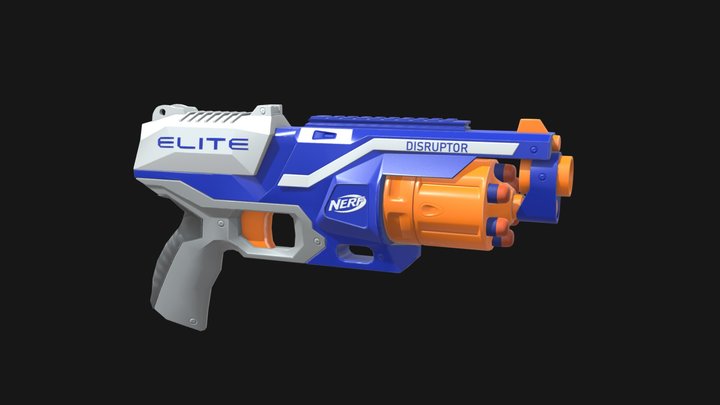 Nerf Elite Disruptor 3D Model