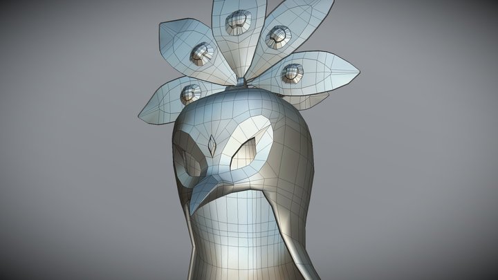 Peacock Helmet 3D Model
