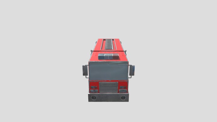 Old Fire Truck 3D Model