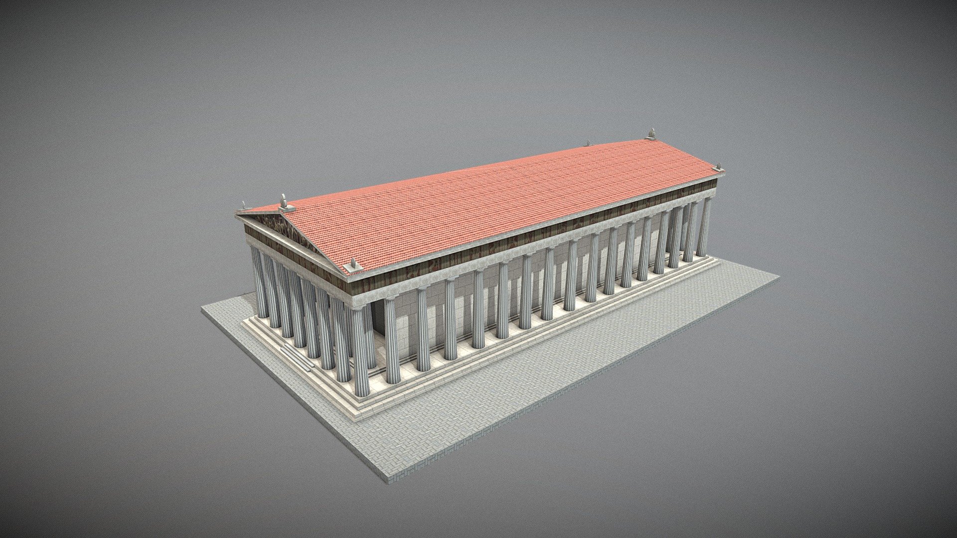 Parthenon - 3D model by Zhang Shangbin (@zhangshangbin1314159) [493e98a ...