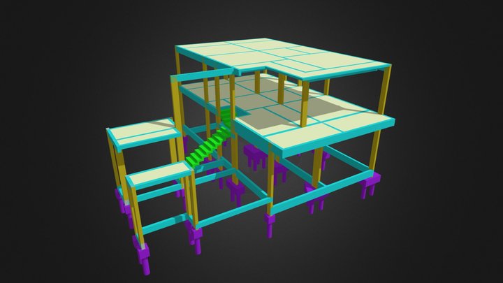 Ampliação para sobre loja 3D Model