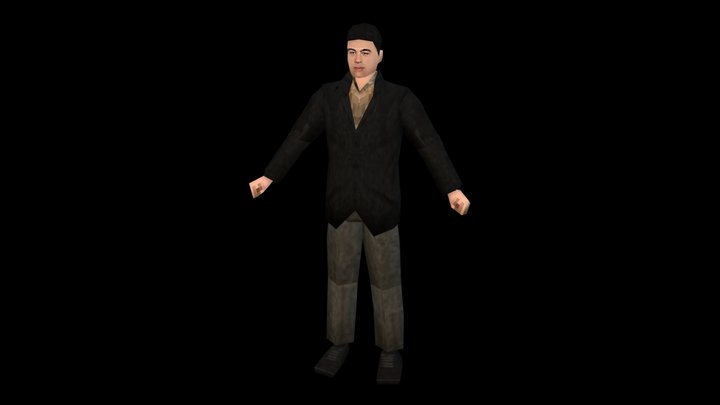 Danila Bogrov PS1 Style (Брат, Брат 2) 3D Model