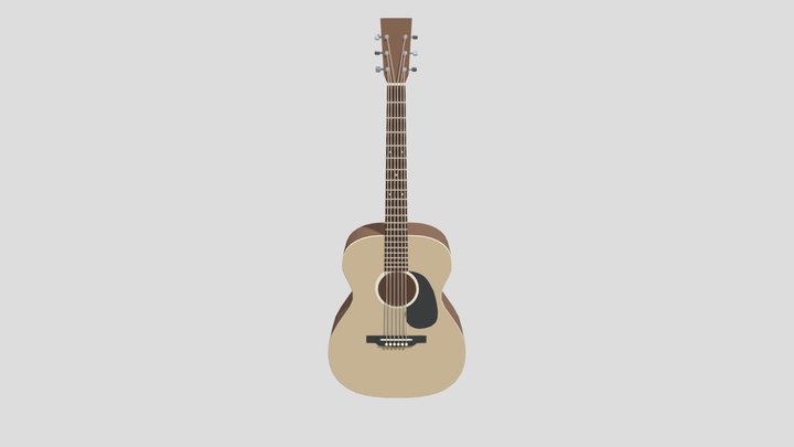 HW XYZ School Details: Guitar 3D Model