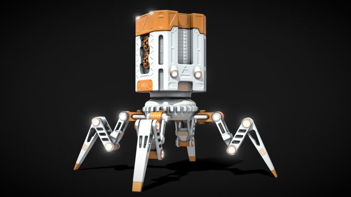 Sci-fi Dron 3D Model