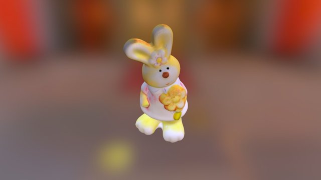 Nyúl figura- Rabbit toy 3D Model