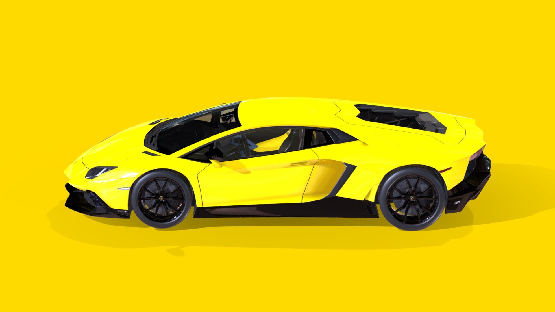 Lamborghini Aventador LP720-4 50° Anniversario - Download Free 3D model ...