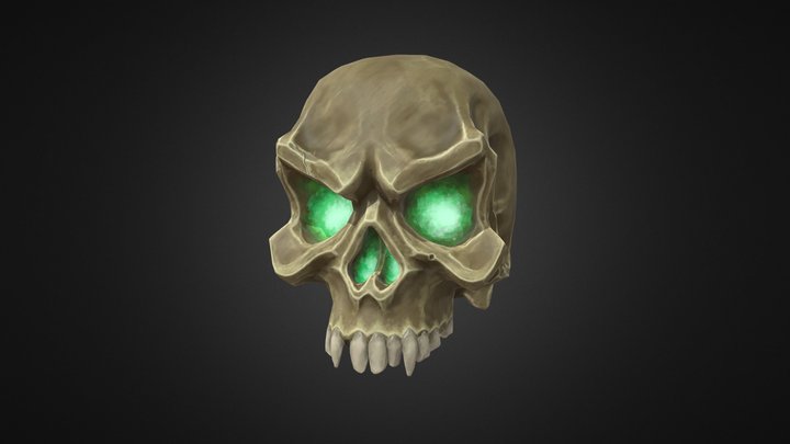 Stylized Skull 3D Model