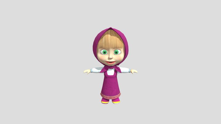 Masha Rig Animations (Masha And The Bear – Modello 3D gratuito STL