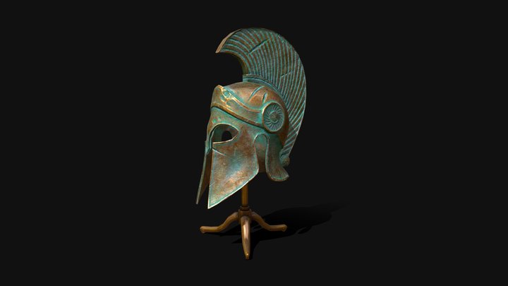 Greek Helmet 3D Model