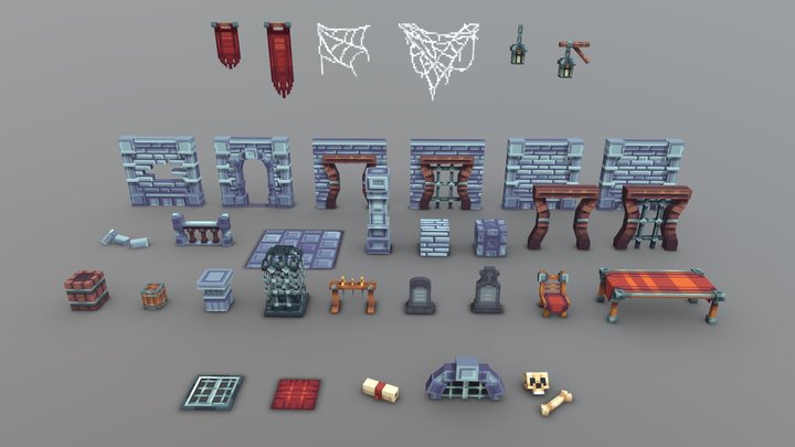 Dungoen mega pack 3D Model
