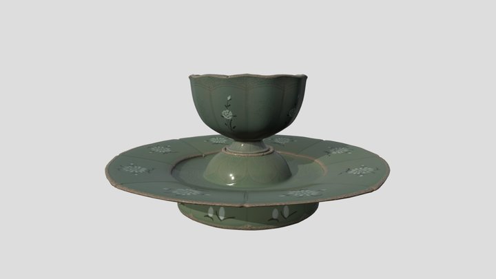 Korean Heritage #5 - 'Chungja Jan' (Celadon Cup) 3D Model