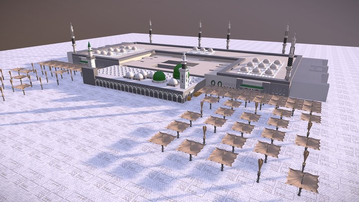 Nabawi Mosque 3D Model
