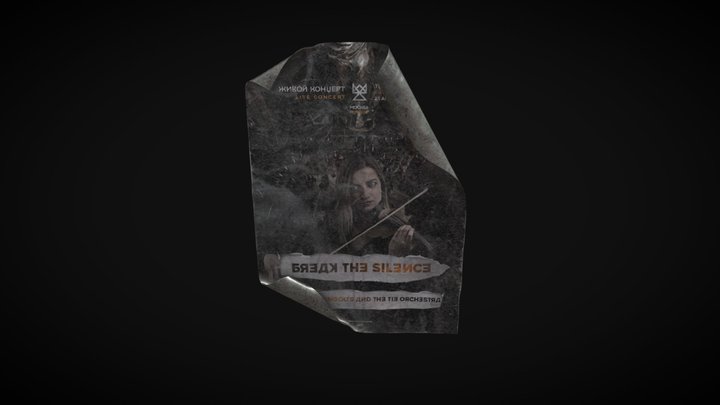 SILENZE SHORT FILM - "BREAK THE SILENCE" POSTER 3D Model