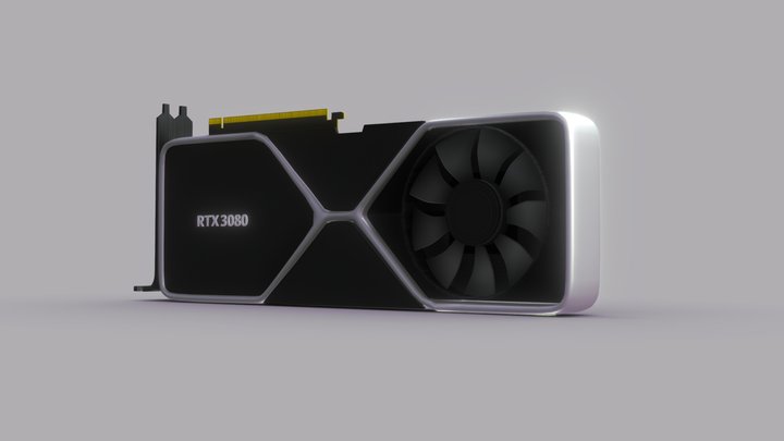Nvidia Geforce RTX 3080 Founders Edition 3D Model
