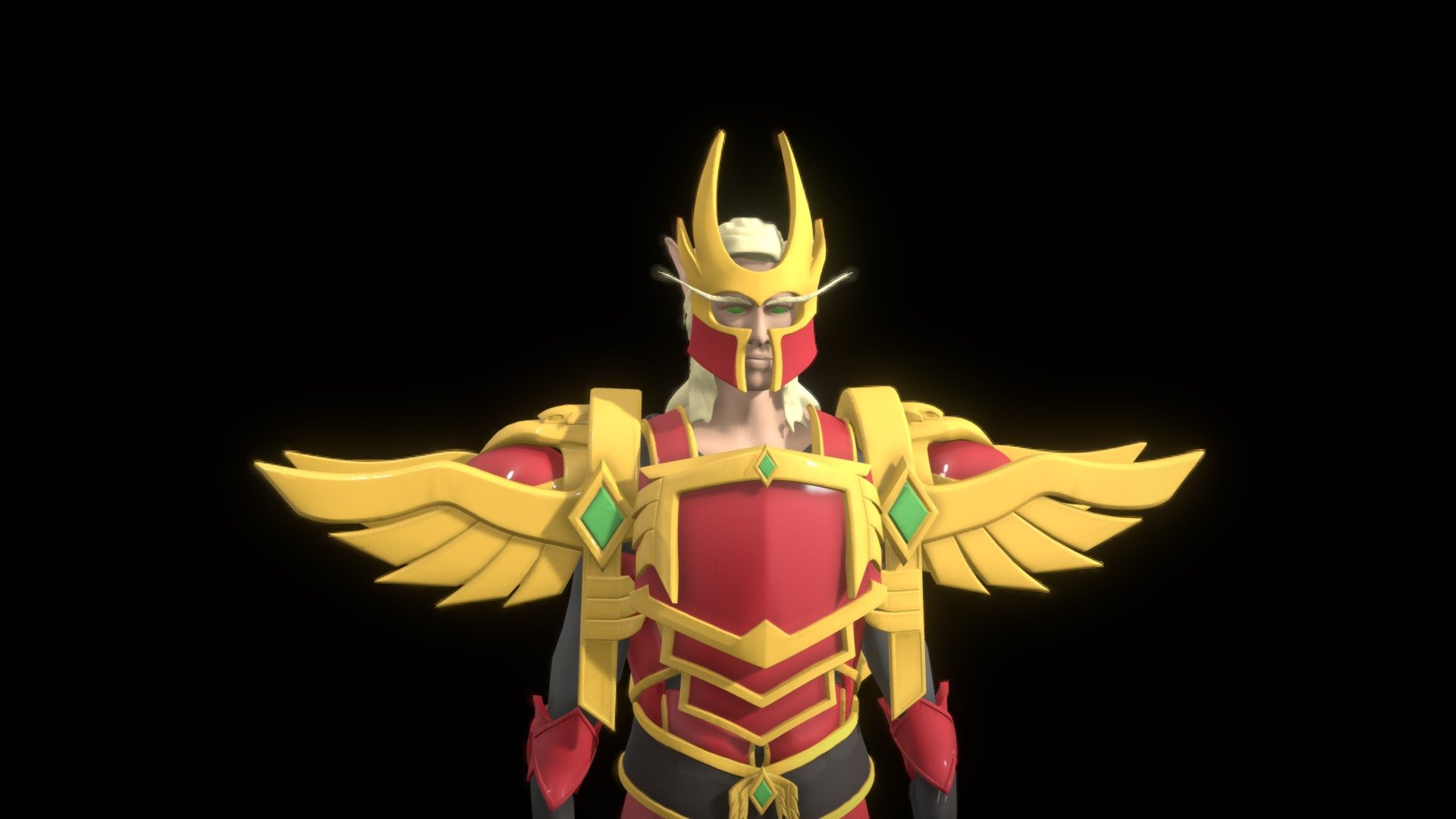 WoW Blood Elf Warrior 3D model by simonrcodrington [4951acf] Sketchfab