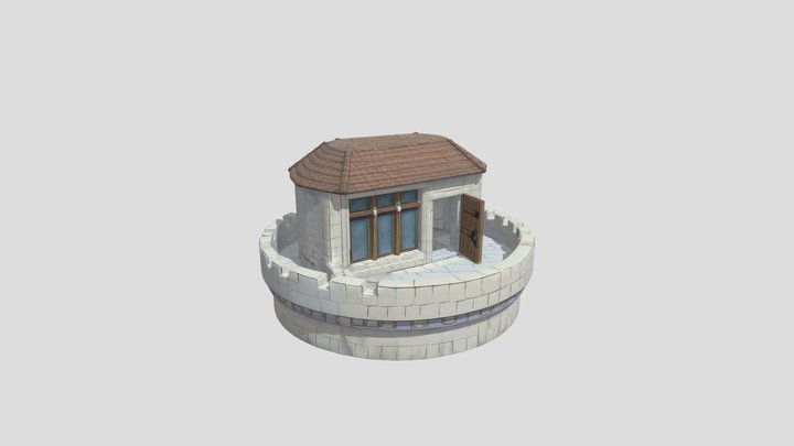 瞭望塔平台 3D Model