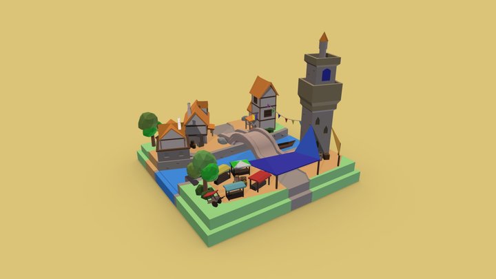 1IGP19_E_BERENS_COLIN_SimpleScene 3D Model