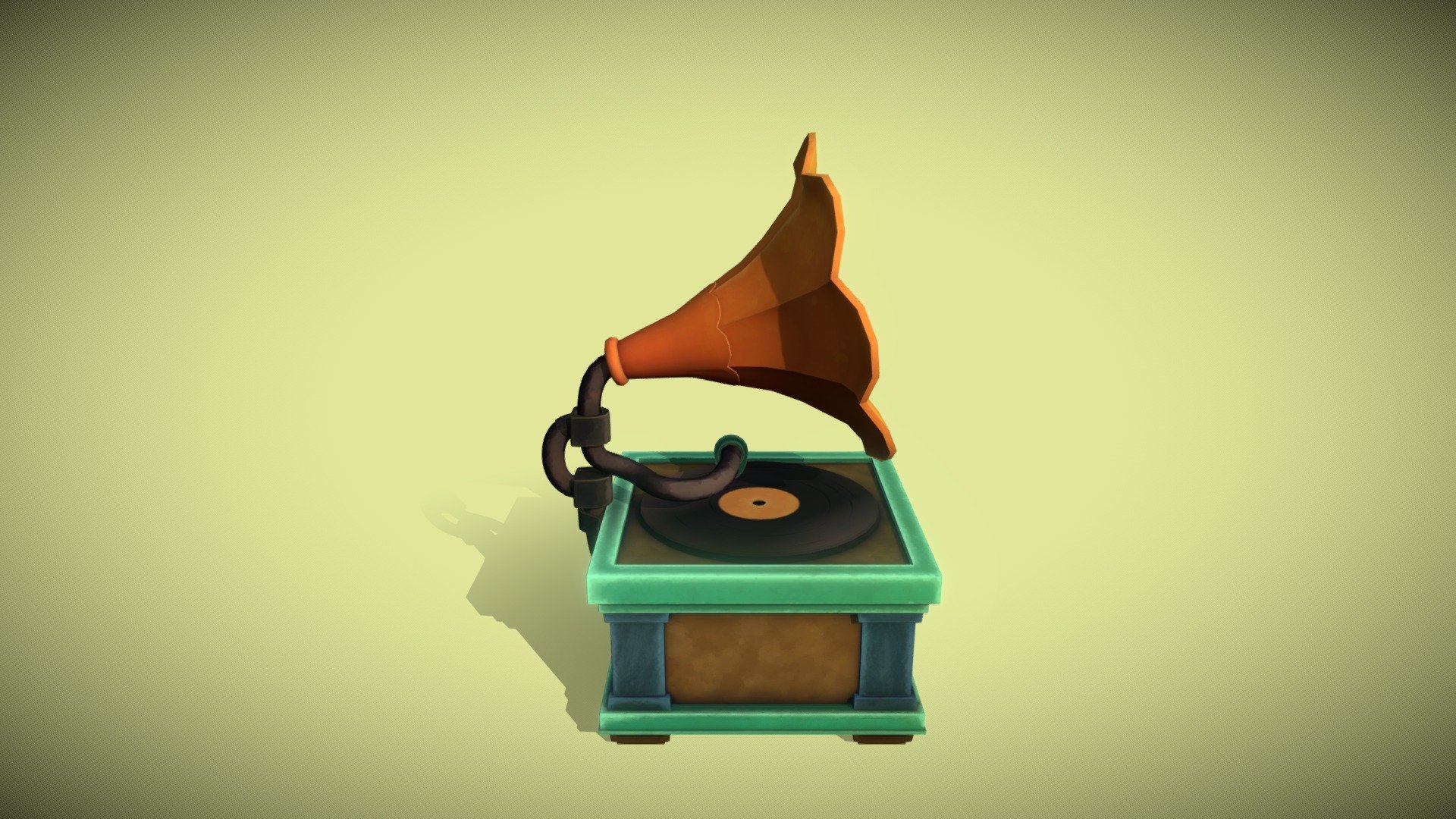 Gramophone - Buy Royalty Free 3D model by Alexandre Freitas ...