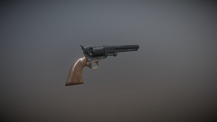Colt Navy 1851 3D Model