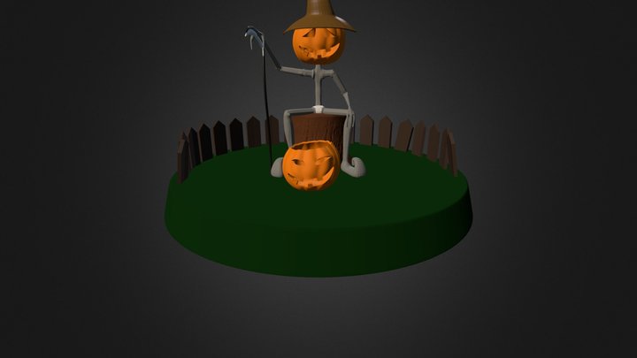 Pumpkin Man 3D Model