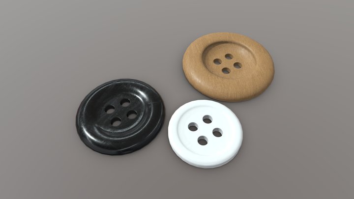Clothing Button 3D Model