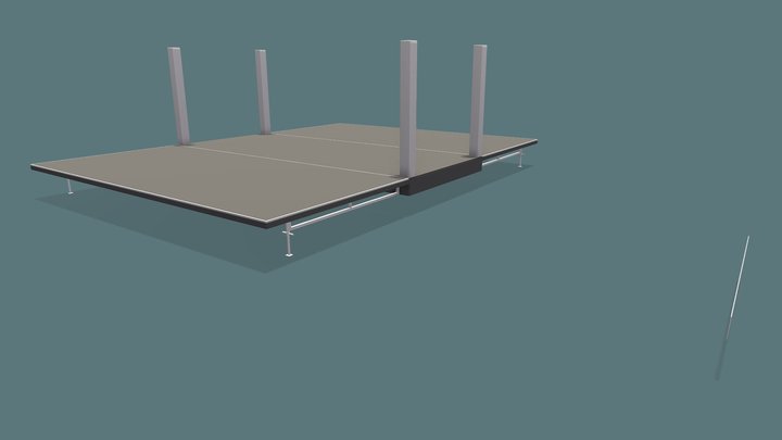 Gate - Bühnen Rampe 3D Model