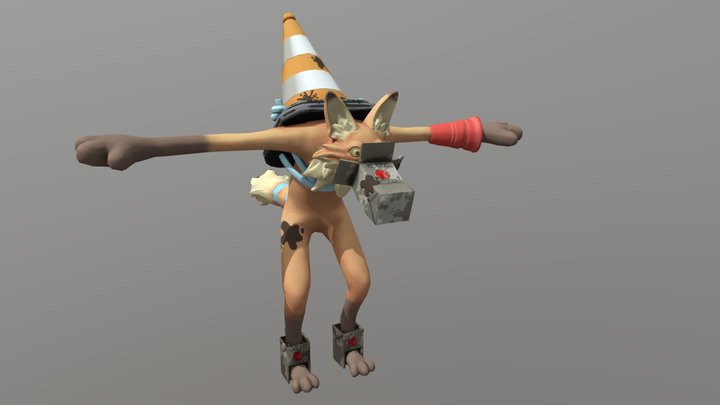 Fox Boss 1: Knights of Trash 3D Model